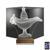 Alaaddin Sihirli Lamba 3D Lamba - Masa Gece Lambası