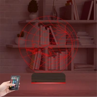 Savaş Uçağı Pilot 3D Lamba - Masa Gece Lambası Savaş Uçağı Pilot 3D Lamba - Masa Gece Lambası