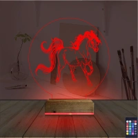 At Tasarım 3D Lamba - Masa Gece Lambası At Tasarım 3D Lamba - Masa Gece Lambası