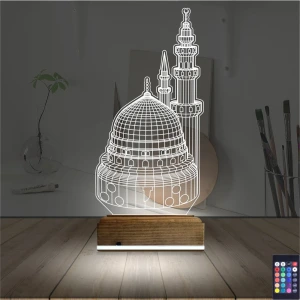 Cami 3D Lamba - Masa Gece Lambası Cami 3D Lamba - Masa Gece Lambası