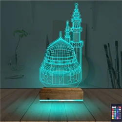 Cami 3D Lamba - Masa Gece Lambası Cami 3D Lamba - Masa Gece Lambası