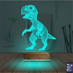 Dinozor 3D Lamba - Masa Gece Lambası