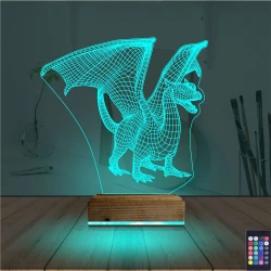 Ejderha 3D Lamba - Masa Gece Lambası Ejderha 3D Lamba - Masa Gece Lambası