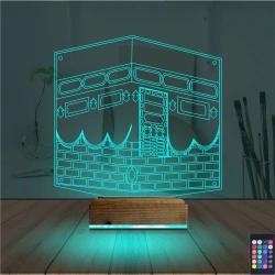 Kabe 3D Lamba - Masa Gece Lambası Kabe 3D Lamba - Masa Gece Lambası