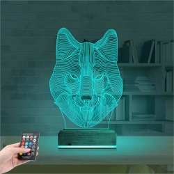 Kurt 3D Lamba - Masa Gece Lambası