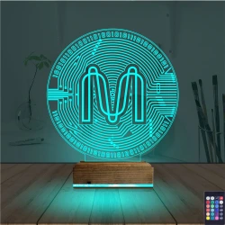 Crypto Mina Coin 3D Lamba - Masa Gece Lambası Crypto Mina Coin 3D Lamba - Masa Gece Lambası