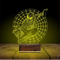 Örümcek Adap Spider Man Ağ 3D Lamba - Masa Gece Lambası Örümcek Adap Spider Man Ağ 3D Lamba - Masa Gece Lambası