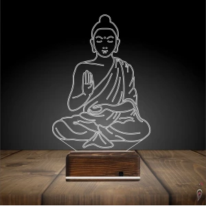 Yoga Buda 3D Lamba - Masa Gece Lambası Yoga Buda 3D Lamba - Masa Gece Lambası