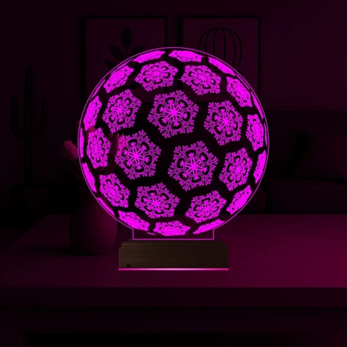 Kar Tanesi 3D Lamba - Masa Gece Lambası