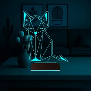 Kurnaz Tilki 3D Lamba - Masa Gece Lambası Kurnaz Tilki 3D Lamba - Masa Gece Lambası