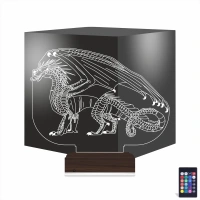 Ejderha 3D Lamba - Masa Gece Lambası Ejderha 3D Lamba - Masa Gece Lambası