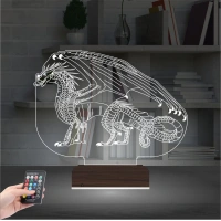 Ejderha 3D Lamba - Masa Gece Lambası Ejderha 3D Lamba - Masa Gece Lambası