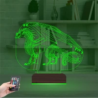 Ejderha 3D Lamba - Masa Gece Lambası Ejderha 3D Lamba - Masa Gece Lambası