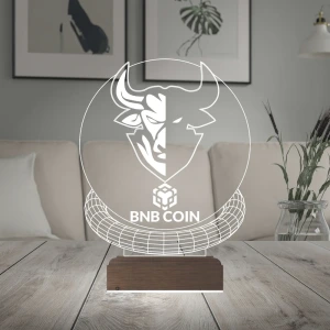 Crypto Binance Bnb Coin Kripto Finans 3D Lamba - Masa Gece Lambası Crypto Binance Bnb Coin Kripto Finans 3D Lamba - Masa Gece Lambası