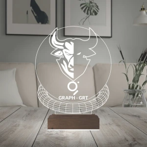 Crypto Graph Grt Kripto Finans 3D Lamba - Masa Gece Lambası Crypto Graph Grt Kripto Finans 3D Lamba - Masa Gece Lambası