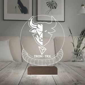 Crypto Tron Trx Coin Kripto Finans 3D Lamba - Masa Gece Lambası Crypto Tron Trx Coin Kripto Finans 3D Lamba - Masa Gece Lambası