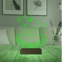Bufalo Tasarım 3D Lamba - Masa Gece Lambası