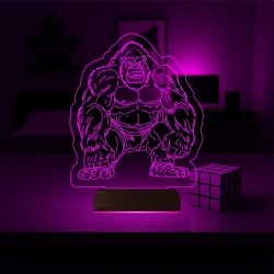 Goril Gorilla 3D Lamba - Masa Gece Lambası Goril Gorilla 3D Lamba - Masa Gece Lambası
