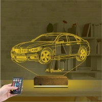 Araba Bmw 4.20 Kişiye Özel 3D Lamba - Masa Gece Lambası Araba Bmw 4.20 Kişiye Özel 3D Lamba - Masa Gece Lambası