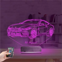 Araba Bmw M8 Kişiye Özel 3D Lamba - Masa Gece Lambası Araba Bmw M8 Kişiye Özel 3D Lamba - Masa Gece Lambası