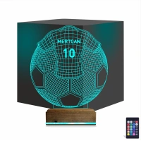 Futbol Topu Forma Taraftar Kişiye Özel 3D Lamba - Masa Gece Lambası Futbol Topu Forma Taraftar Kişiye Özel 3D Lamba - Masa Gece Lambası