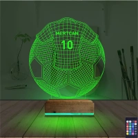 Futbol Topu Forma Taraftar Kişiye Özel 3D Lamba - Masa Gece Lambası Futbol Topu Forma Taraftar Kişiye Özel 3D Lamba - Masa Gece Lambası