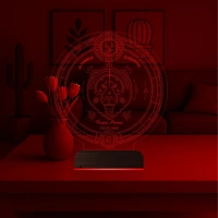 Astroloji Aslan Burcu Kişiye Özel 3D Lamba - Masa Gece Lambası Astroloji Aslan Burcu Kişiye Özel 3D Lamba - Masa Gece Lambası