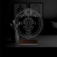 Astroloji Başak Burcu Kişiye Özel 3D Lamba - Masa Gece Lambası