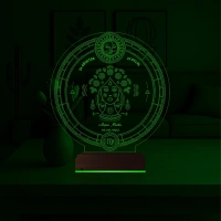Astroloji Başak Burcu Kişiye Özel 3D Lamba - Masa Gece Lambası