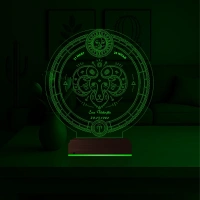 Astroloji Koç Burcu Kişiye Özel 3D Lamba - Masa Gece Lambası