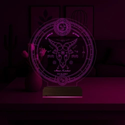 Astroloji Oğlak Burcu Kişiye Özel 3D Lamba - Masa Gece Lambası