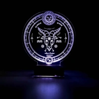 Astroloji Oğlak Burcu Kişiye Özel 3D Lamba - Masa Gece Lambası