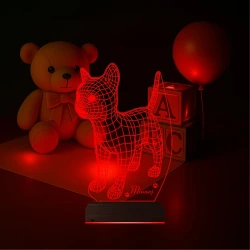Kedi Tasarım Kişiye Özel 3D Lamba - Masa Gece Lambası Kedi Tasarım Kişiye Özel 3D Lamba - Masa Gece Lambası