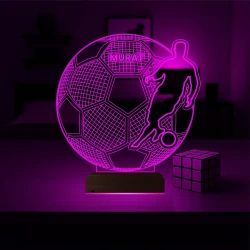Futbolcu Ronaldo Futbol Taraftar Kişiye Özel 3D Lamba - Masa Gece Lambası Futbolcu Ronaldo Futbol Taraftar Kişiye Özel 3D Lamba - Masa Gece Lambası