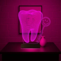 Smile Diş Hekimi Diş Doktoru Hediye Kişiye Özel 3D Lamba - Masa Gece Lambası Smile Diş Hekimi Diş Doktoru Hediye Kişiye Özel 3D Lamba - Masa Gece Lambası