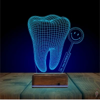 Smile Diş Hekimi Diş Doktoru Hediye Kişiye Özel 3D Lamba - Masa Gece Lambası Smile Diş Hekimi Diş Doktoru Hediye Kişiye Özel 3D Lamba - Masa Gece Lambası