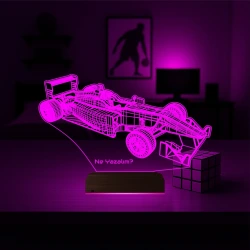 Formula Yarış Arabası Kişiye Özel 3D Lamba - Masa Gece Lambası Formula Yarış Arabası Kişiye Özel 3D Lamba - Masa Gece Lambası