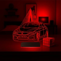 Araba Otomobil Bmw Kişiye Özel 3D Lamba - Masa Gece Lambası Araba Otomobil Bmw Kişiye Özel 3D Lamba - Masa Gece Lambası