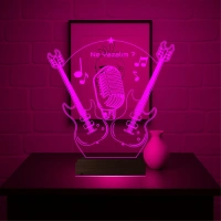 Elektro Gitar Gitarist Rock Müzik Kişiye Özel 3D Lamba - Masa Gece Lambası Elektro Gitar Gitarist Rock Müzik Kişiye Özel 3D Lamba - Masa Gece Lambası