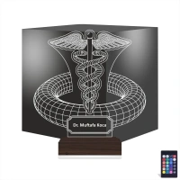 Doktor Hediye Tıp Logo Kişiye Özel 3D Lamba - Masa Gece Lambası Doktor Hediye Tıp Logo Kişiye Özel 3D Lamba - Masa Gece Lambası