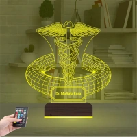 Doktor Hediye Tıp Logo Kişiye Özel 3D Lamba - Masa Gece Lambası Doktor Hediye Tıp Logo Kişiye Özel 3D Lamba - Masa Gece Lambası