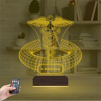 Doktor Hediye Tıp Logo Kişiye Özel 3D Lamba - Masa Gece Lambası Doktor Hediye Tıp Logo Kişiye Özel 3D Lamba - Masa Gece Lambası
