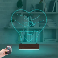 Anneler Günü Anne Bebek Hediye Kişiye Özel 3D Lamba - Masa Gece Lambası Anneler Günü Anne Bebek Hediye Kişiye Özel 3D Lamba - Masa Gece Lambası