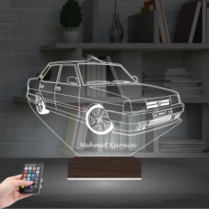 Fiat Tofaş Doğan Tofaşk Araba Kişiye Özel 3D Lamba - Masa Gece Lambası Fiat Tofaş Doğan Tofaşk Araba Kişiye Özel 3D Lamba - Masa Gece Lambası