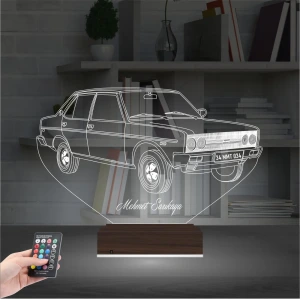 Fiat Tofaş Şahin Tofaşk Araba Kişiye Özel 3D Lamba - Masa Gece Lambası Fiat Tofaş Şahin Tofaşk Araba Kişiye Özel 3D Lamba - Masa Gece Lambası