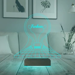 Ampul İdea Tasarım Kişiye Özel 3D Lamba - Masa Gece Lambası Ampul İdea Tasarım Kişiye Özel 3D Lamba - Masa Gece Lambası