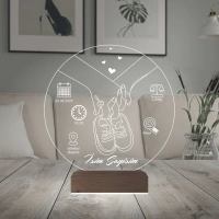 Yeni Doğan Bebek Hediye Kişiye Özel 3D Lamba - Masa Gece Lambası