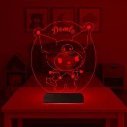 Çocuk Odası Hediye Çizgi Film Tasarım Kişiye Özel 3D Lamba - Masa Gece Lambası