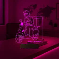 Kurye Hediye Paket Servis Motorsiklet Moto Kurye Kişiye Özel 3D Lamba - Masa Gece Lambası Kurye Hediye Paket Servis Motorsiklet Moto Kurye Kişiye Özel 3D Lamba - Masa Gece Lambası