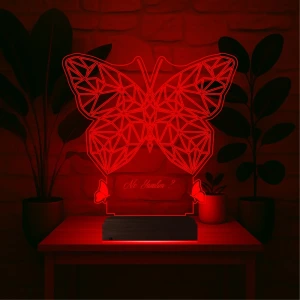 Dekoratif Kelebek Tasarım Polygonal Kişiye Özel 3D Lamba - Masa Gece Lambası Dekoratif Kelebek Tasarım Polygonal Kişiye Özel 3D Lamba - Masa Gece Lambası